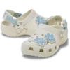 Peuter Classic Denim Flower verstelbare achterriem-klomp Peuter Classic Denim Flower verstelbare achterriem-klomp
