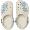 Peuter Classic Denim Flower verstelbare achterriem-klomp Peuter Classic Denim Flower verstelbare achterriem-klomp