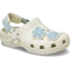 Peuter Classic Denim Flower verstelbare achterriem-klomp Peuter Classic Denim Flower verstelbare achterriem-klomp