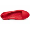 Platte rode sandalen
