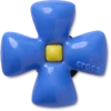 Puffy Blue Flower Jibbitz™ bedels