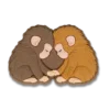 Punch the Monkey and His Bestie Jibbitz-schoenbedel Punch the Monkey and His Bestie Jibbitz-schoenbedel