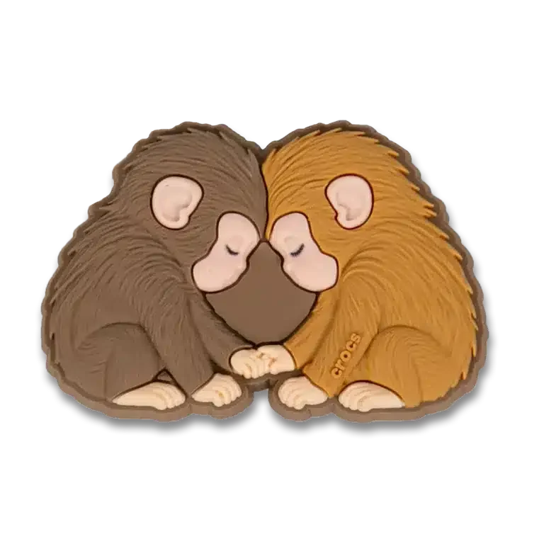 Punch the Monkey and His Bestie Jibbitz-schoenbedel Punch the Monkey and His Bestie Jibbitz-schoenbedel