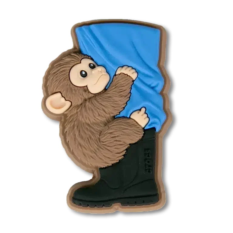 Punch the Monkey & Zookeeper Jibbitz-schoenbedel Punch the Monkey & Zookeeper Jibbitz-schoenbedel