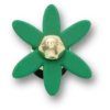 Retro groene Spinner Flower Jibbitz™-bedels