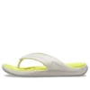 Reviva stijlvolle teenslippers met rond neusje “White Yellow”