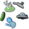 Rick and Morty 5-pack Jibbitz bedels