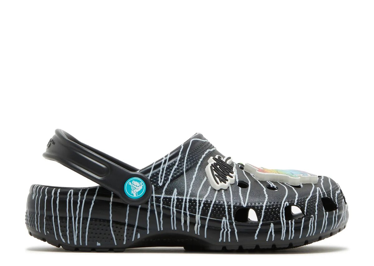 Ron English x Classic Clog Kids ‘Party Animals – Zebra Black’ Ron English x Classic Clog Kids ‘Party Animals – Zebra Black’