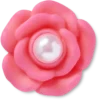 Roze bloem met parel in het midden Jibbitz bedels Roze bloem met parel in het midden Jibbitz bedels