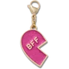 Roze glitter BFF-bedeltje (links) Jibbitz-schoenbedel Roze glitter BFF-bedeltje (links) Jibbitz-schoenbedel