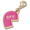 Roze glitter BFF-bedeltje (links) Jibbitz-schoenbedel Roze glitter BFF-bedeltje (links) Jibbitz-schoenbedel
