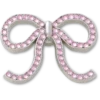 Roze glitter strik Jibbitz™ bedels