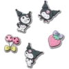 Sanrio Kuromi 5-pack Jibbitz bedels