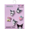 Sanrio Kuromi 5-pack Jibbitz bedels