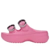 Saturday Platform-sandal met gedompelde gesp “Pink Lemonade”