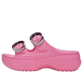 Saturday Platform-sandal met gedompelde gesp “Pink Lemonade”