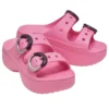 Saturday Platform-sandal met gedompelde gesp “Pink Lemonade”