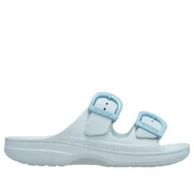 Saturday-sandal met geëmailleerde gesp “Vapor Ice”