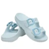 Saturday-sandal met geëmailleerde gesp “Vapor Ice”