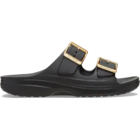 Saturday-Sandale für Damen mit metallicem Gesp