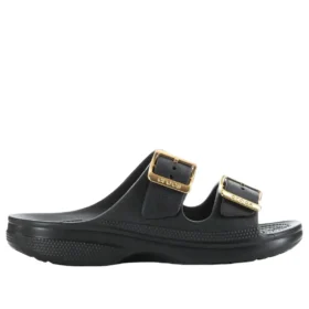 Saturday-Sandale mit metalen Gesp “Black”