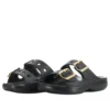 Saturday-Sandale mit metalen Gesp “Black”