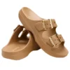 Saturday-Sandale mit Metall-Gesp “Sepia”