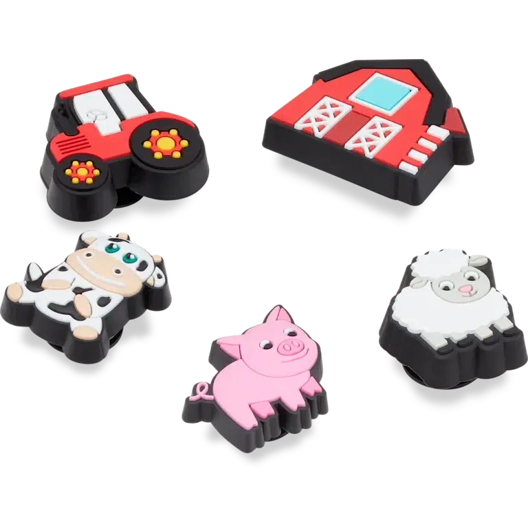 Schattige boerderijdieren 5-pack Jibbitz-schoenbedels Schattige boerderijdieren 5-pack Jibbitz-schoenbedels