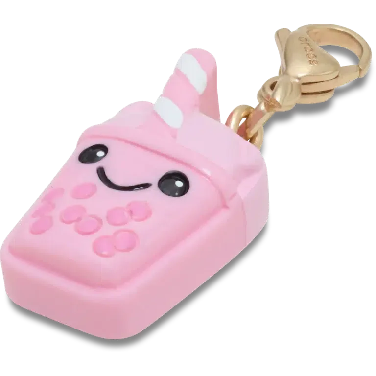 Schattige roze Boba-bedel Jibbitz-schoenbedel Schattige roze Boba-bedel Jibbitz-schoenbedel