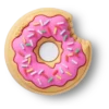 Sprinkle Donut Bite Jibbitz™ bedels