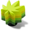 Stacked Hemp Leaf Jibbitz™ bedels