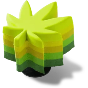 Stacked Hemp Leaf Jibbitz™ bedels