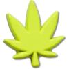 Stacked Hemp Leaf Jibbitz™ bedels