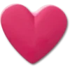 Stacked Pink Heart Jibbitz™ bedels