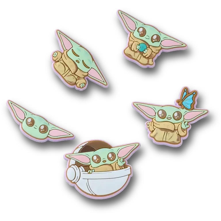 Star Wars Grogu 5-pack Jibbitz bedels Star Wars Grogu 5-pack Jibbitz bedels