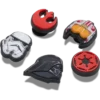 Star Wars-symbolen, set van 5 Jibbitz bedels Star Wars-symbolen, set van 5 Jibbitz bedels