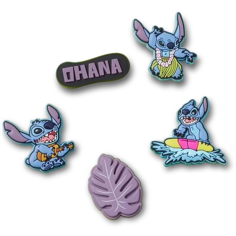 Stitch Tropical 5-pack Jibbitz bedels Stitch Tropical 5-pack Jibbitz bedels