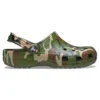 Strand-Sandalen in legergroene camouflage