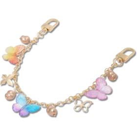 Tassenhanger met vlinder en lange ketting Tassenhanger met vlinder en lange ketting