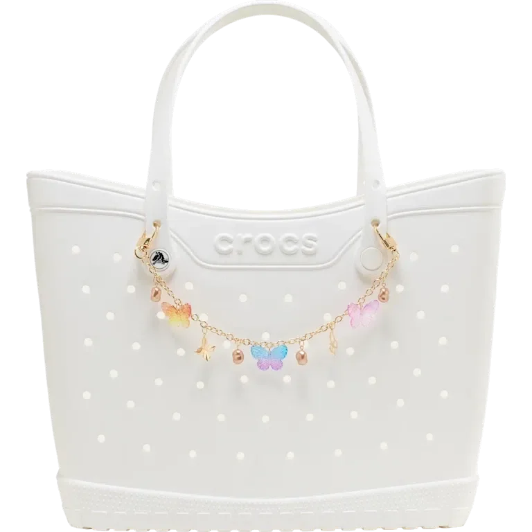 Tassenhanger met vlinder en lange ketting Tassenhanger met vlinder en lange ketting