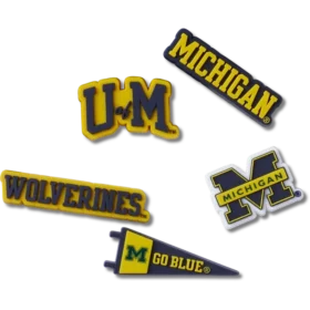 University of Michigan 5-pack Jibbitz bedels