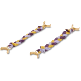Veelkleurige geweven sandalketting, 2-pack Jibbitz bedels