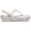 Witte bloemensandalen