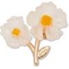 Witte Jibbitz bedels met bloesemmotief