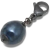 Zilver-zwarte Smt Pearl-bedel Jibbitz™-bedel