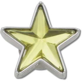 Zilveren en groene Smt Gem Star Jibbitz™-bedels