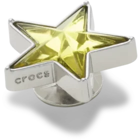 Zilveren en groene Smt Gem Star Jibbitz™-bedels