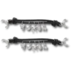 Zilveren iconen sandalenketting, set van 2 Jibbitz bedels