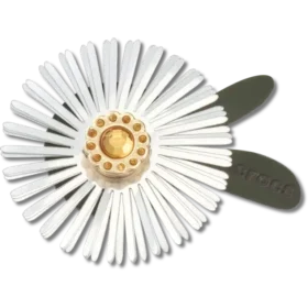 Zilveren Jibbitz bedels met paillettenbloem