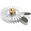 Zilveren Jibbitz bedels met paillettenbloem